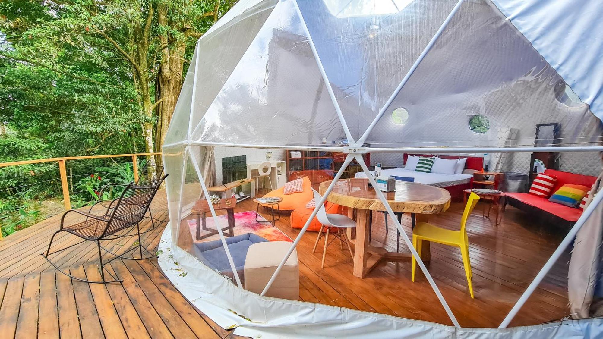 Bitzu Dome-Bijagua Riverside Glamping Exterior foto